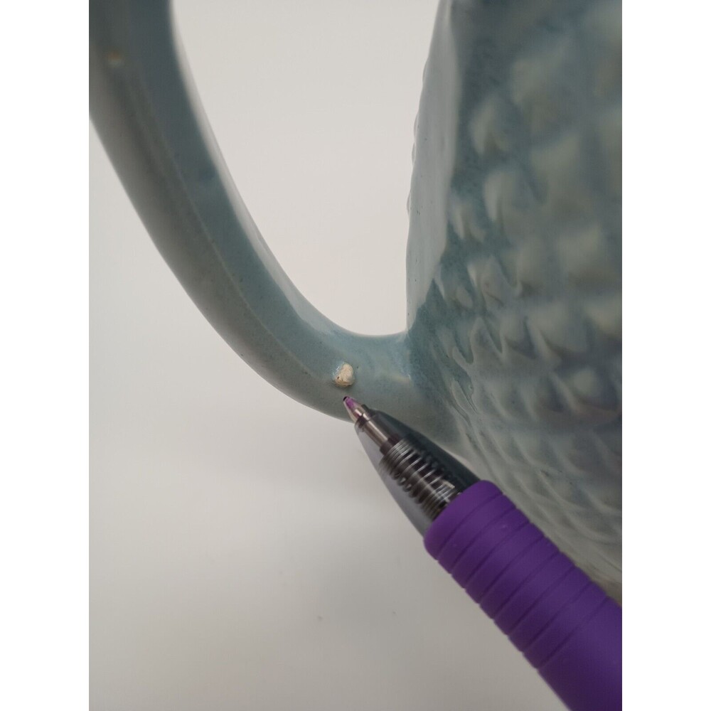 MCM R. R. P. C. Blue Pottery Pineapple Pitcher. Robinson Ransbottom 5" - Picture 8 of 8